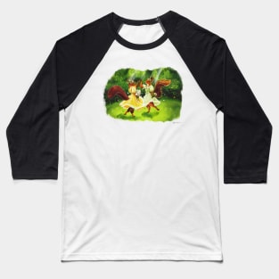 A Merry Dance - Watercolour Illustration Baseball T-Shirt